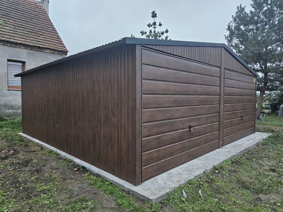 6x5 ŚLĄ Garaże Blaszane Garaż Blaszany Blaszak Blaszaki schowek