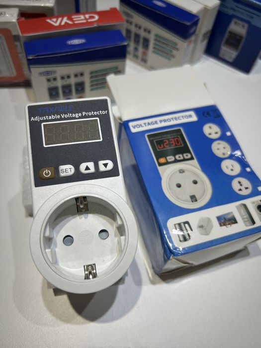 Смарт вимикач автомат томзн tomzn 63А ватметром реле напруги захист