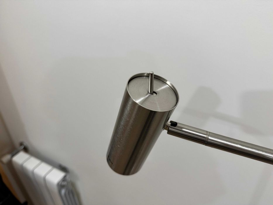 Candeeiro de pé inox escovado