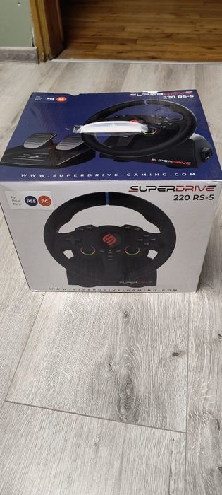 Kierownica SuperDrive 220 RS-5 PS5 PC + pedały