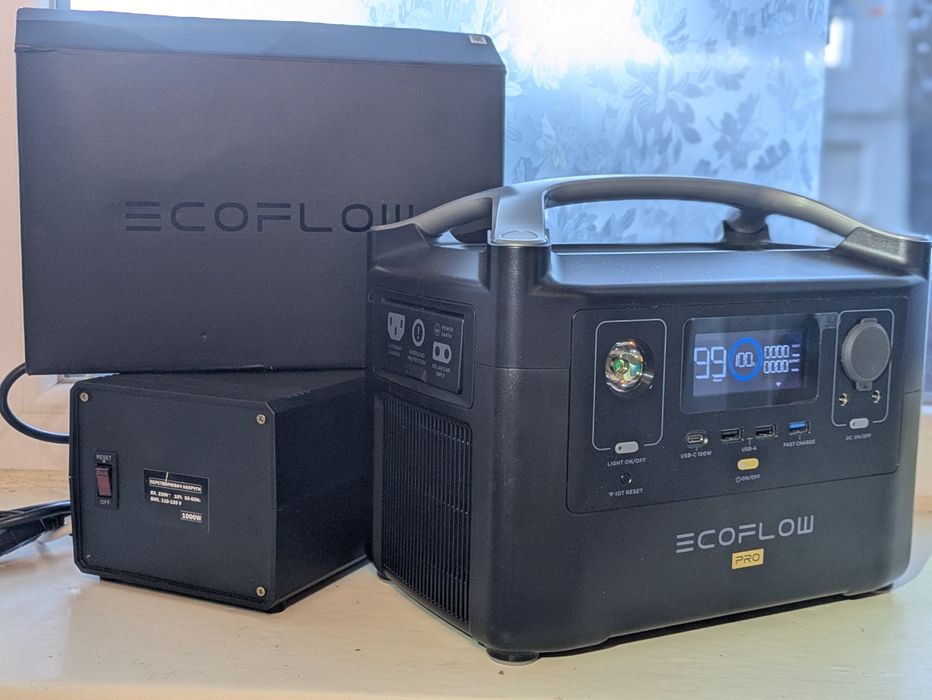 EcoFlow River PRO (720 Wh),Портативна зарядна станція + інверт