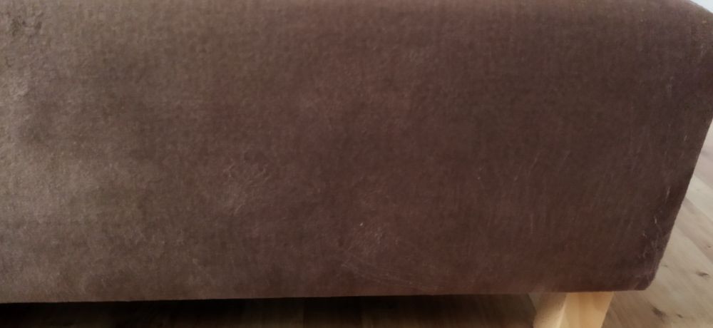 Łóżko tapicerowane 90x200 z zagłówkiem 2 sztuki,solidne, bez materaca.