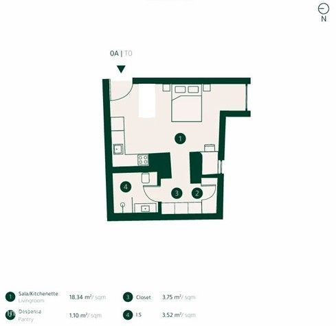 Apartamento T0 - Avenidas Novas - Lisboa - Estacionamento