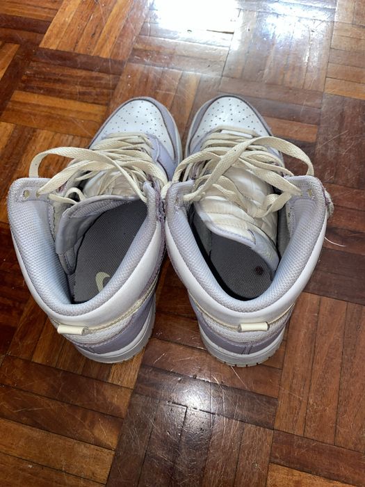 Nike mid amarelo branco e roxo