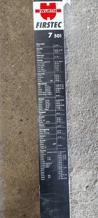 Pióro wycieraczki przedniej Würth