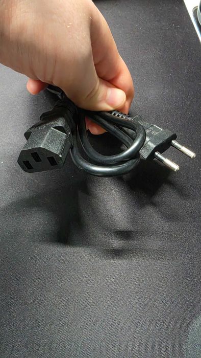 Кабель живлення 220V (EU) → IEC C13, 1м (для ПК, монітора, БЖ)