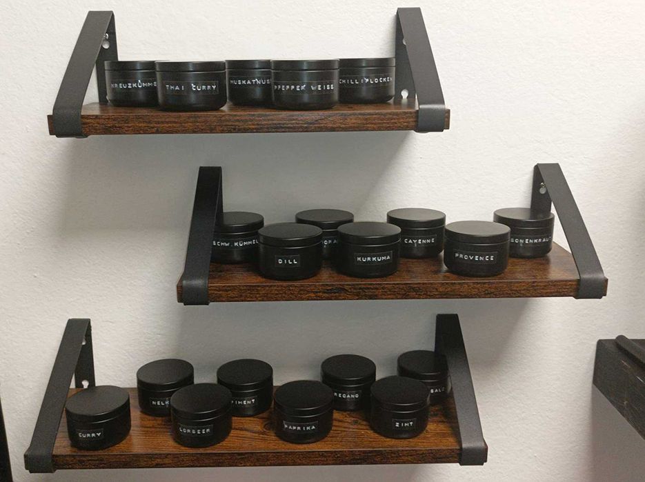 Kwietnik dekoracja ścienna loft 3 sztuki rustykalne zestaw