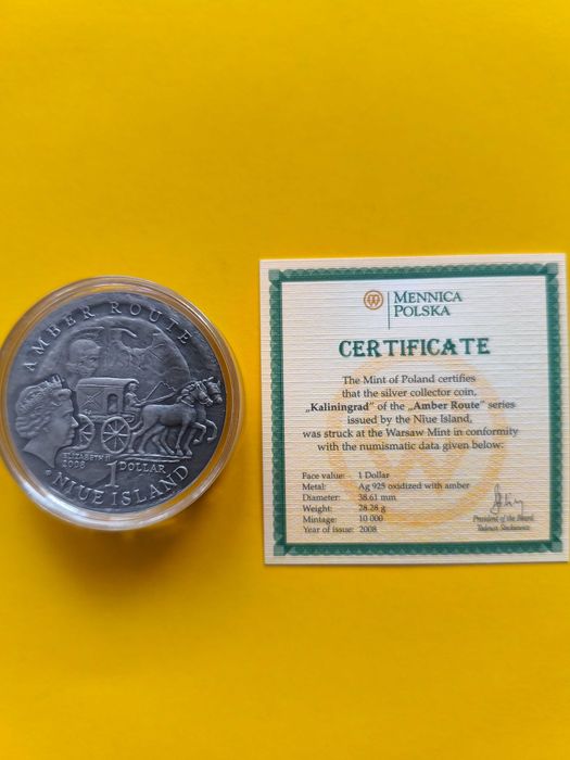 Szlak bursztynowy 1 dolar Gdańsk i Kaliningrad