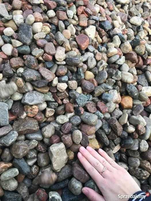 Kamień ozdobny ogrodowy drenarski otoczak otoczki  drenaż  zwir piasek