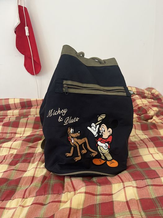 Mochila/Saco da Disney Mickey e Pluto vintage