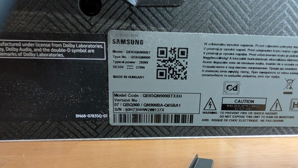 Телевізор Samsung QE65QN900BTXXH, Smart TV 65 дюймів