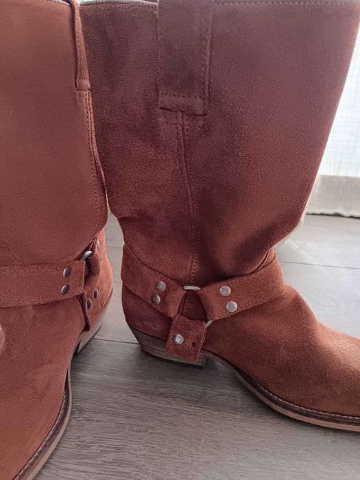 Botas pele camel