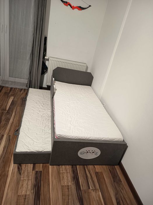 Łóżko dziecięce 80x160 z wysuwanym spaniem.