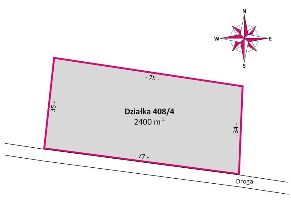 Działka budowlana 24ar | 3 Wz