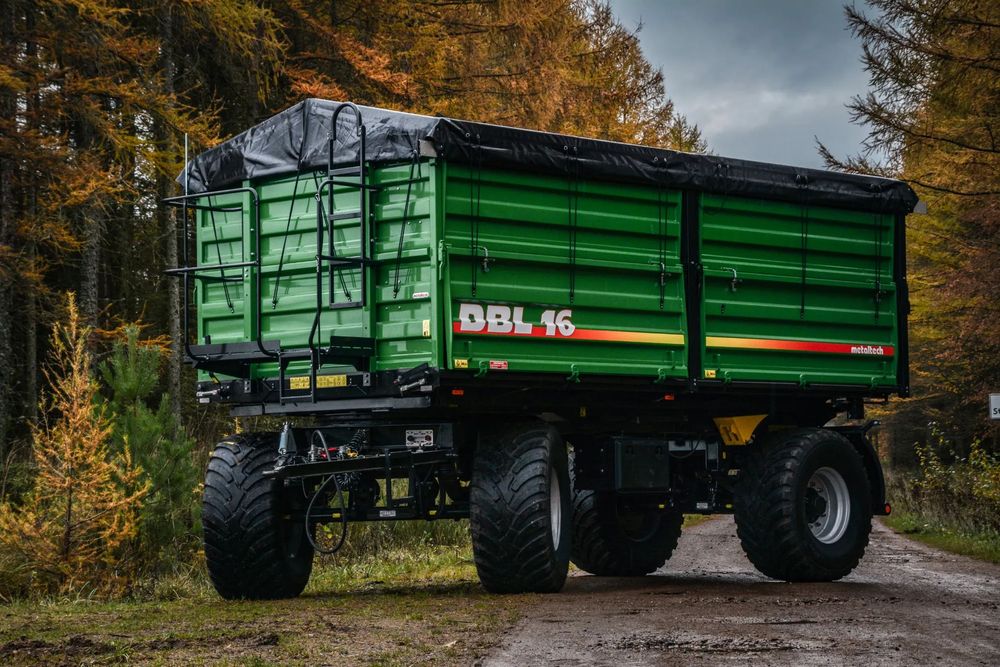 Metaltech DBL 16  największa rolnicza przyczepa burtowa XXL, finansowanie, transport