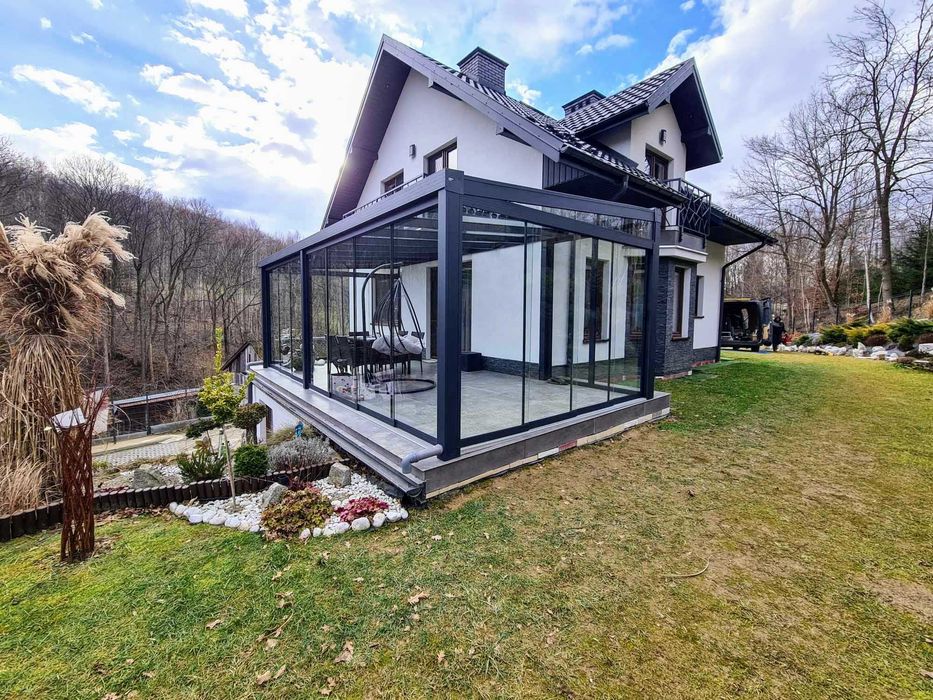 Zadaszenia aluminiowe,przeszklenia tarasów,zabudowa tarasów,pergole GD
