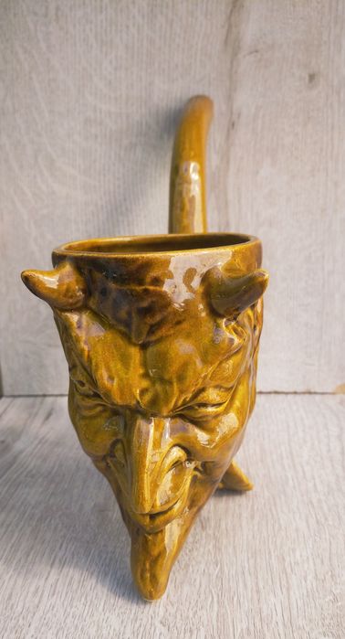 Керамічна трубка Мефистополь,антиквар 70 років