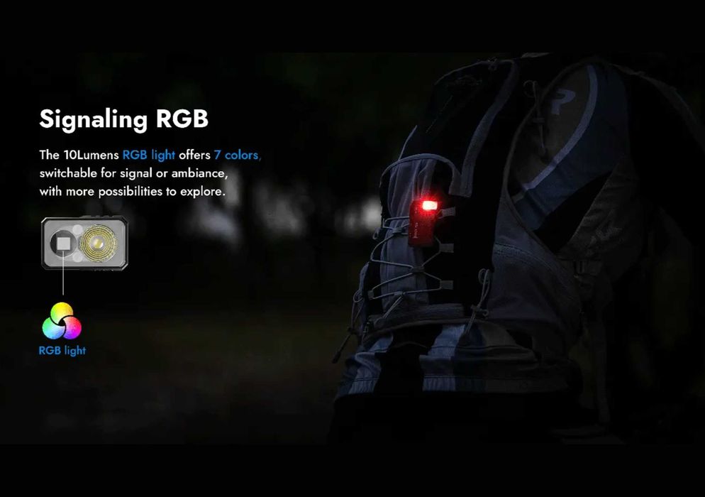 Wuben G5 — компактний EDC ліхтарик 400 lm з RGB та магнітом