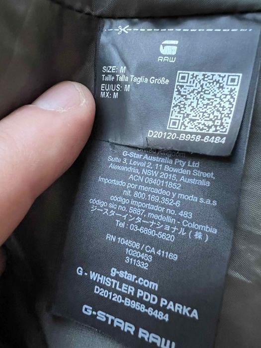 Пальто.Парка G star raw original жіночаПуховик.Куртка. пух чорна