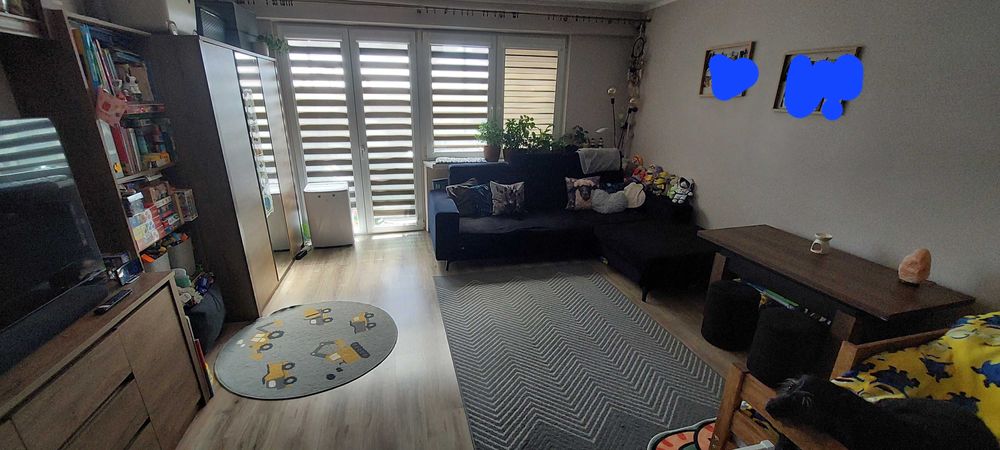 Mieszkanie 53,3m./2 duże, ustawne pokoje/duży balkon/widna kuchnia