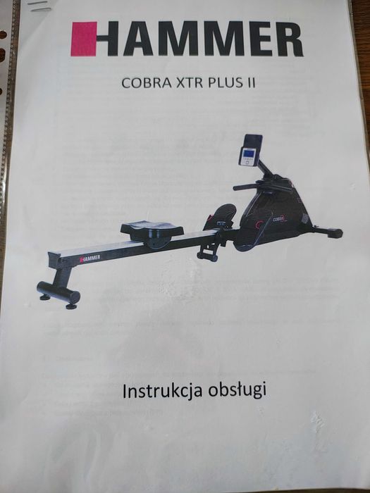 Wioślarz magnetyczny Hammer COBRA XTR PLUS II, Ergometr wioślarski
