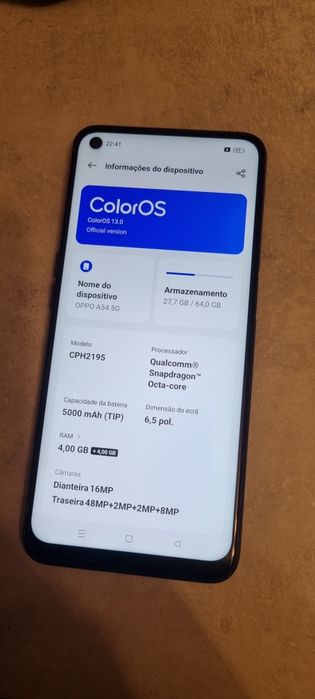 Telemóvel  A54 5G 8GB/64GB – Super Barato para Desocupar