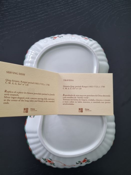 Travessa Porcelana decoração chinesa