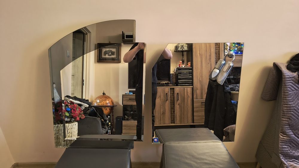 Dwa lustro z lampką Dubiel Vitrum Primo lustro łazienkowe podwójne