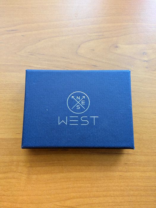 Nowy portfel etui MagSafe WEST brązowy RFID na karty + Pudełko
