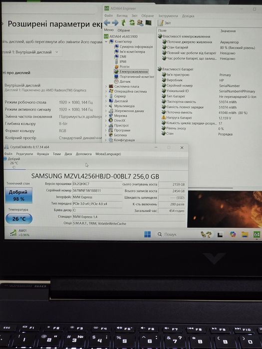 HP Victus 15/144Hz/RAM:32GB/RX 6500M/Ryzen 5 5600H/SSD