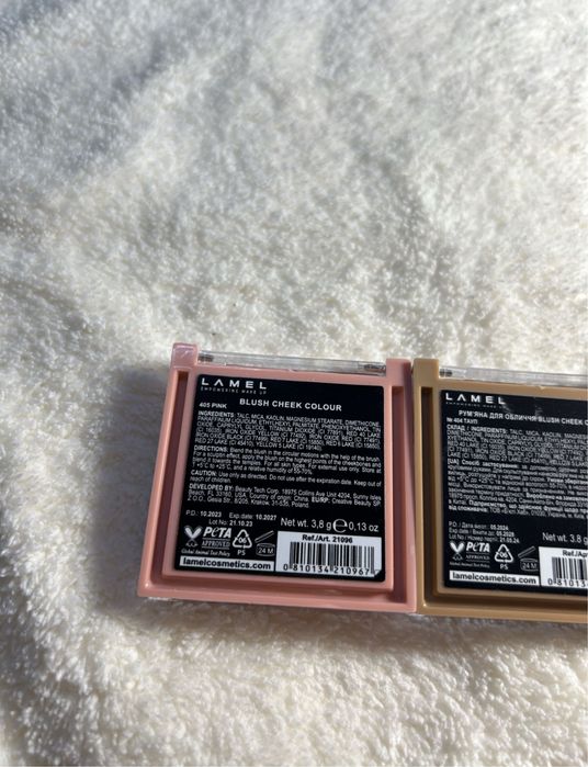 Лот румяна Lamel Make Up Cheek Colour New 404, 405