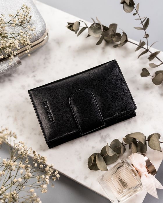 elegancki portfel damski ze skóry naturalnej - rovicky