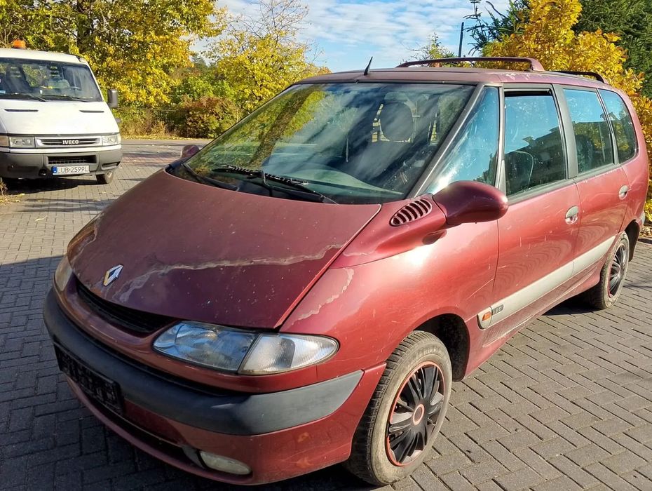 Renault Espace III (96-00.) 2.0 B 114KM. Silnik F3R 728 Skrzynia JC5 026 lakier NV578 / 578.Cały na części. GWARANCJA !!! Przód Tył Zestaw Komplet Drzwi Klapa Zderzak Błotnik Maska Grill Atrapa Szyba Pas Lampa Lusterko Boczki Fotel Kanapa Kokpit Deska Roz