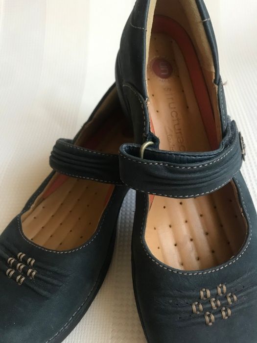 Туфлі Clarks unstructured шкіряні 37,5 р.