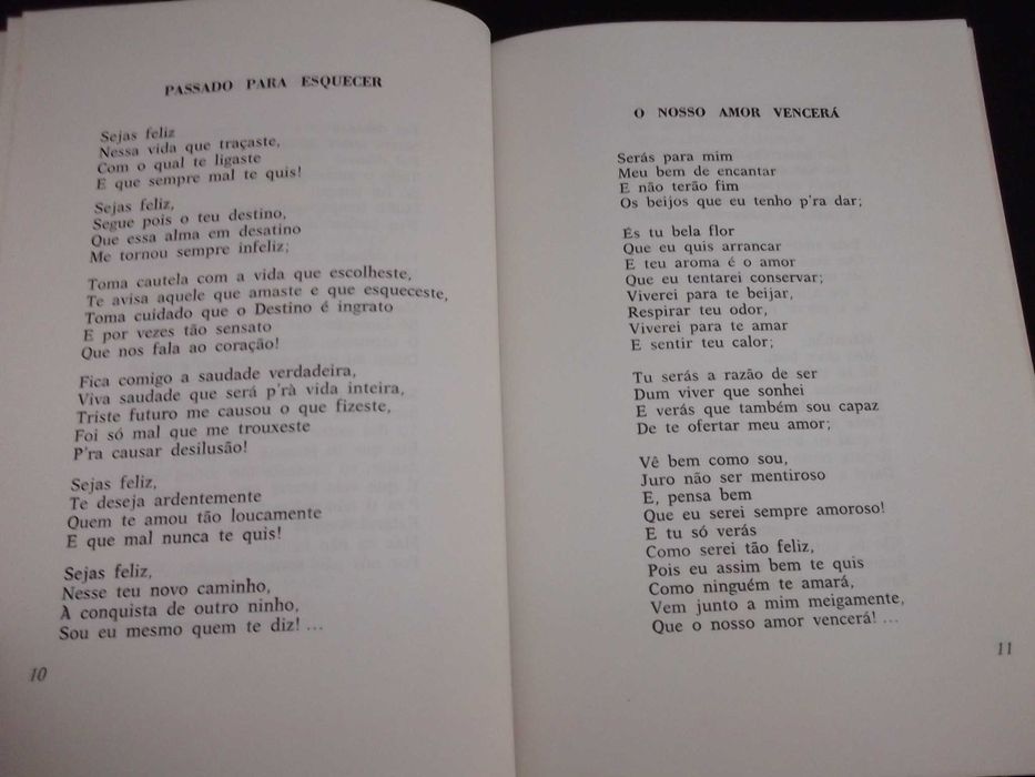 Livro Poemas simples da minha juventude Armando Fernandes Autografado