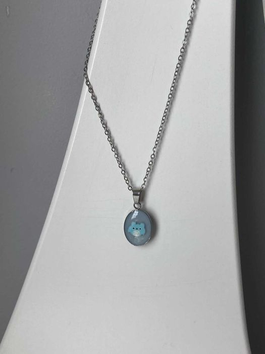 srebrny naszyjnik totoro naszyjnik anime studio ghibli