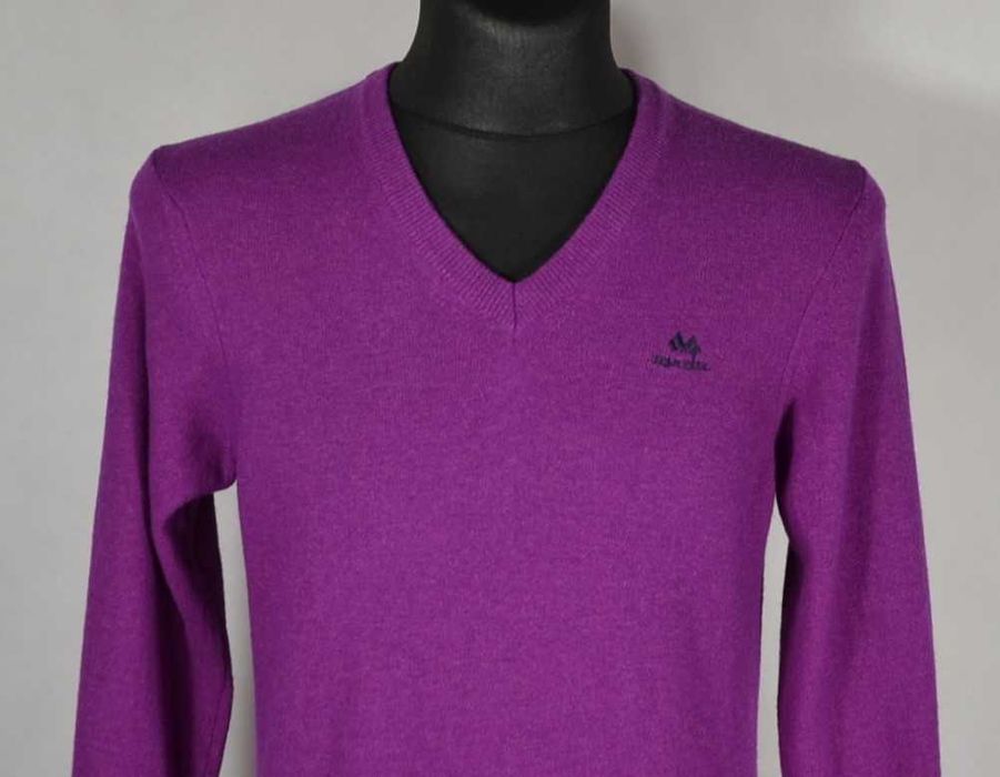 JAEN PAUL Vneck Nowy Sweter Męski M Wełna Made In Italy Oryginalny