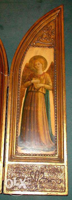 TRIPTICO (Quadro religioso composto por três partes desdobráveis)