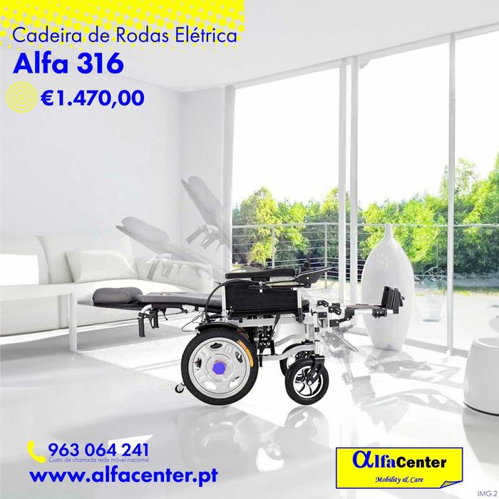 Cadeira de rodas elétrica Alfa 316 - NOVA