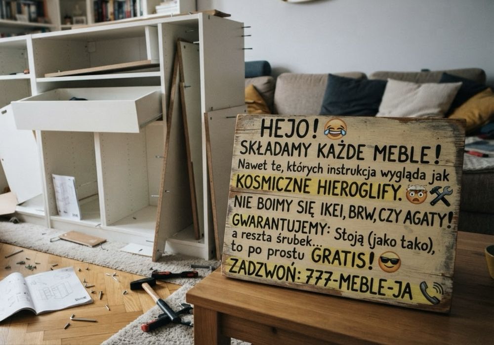 montaż, składanie mebli. IKEA, BRW, Agata Meble, itp. :)) Kraków i Wieliczka