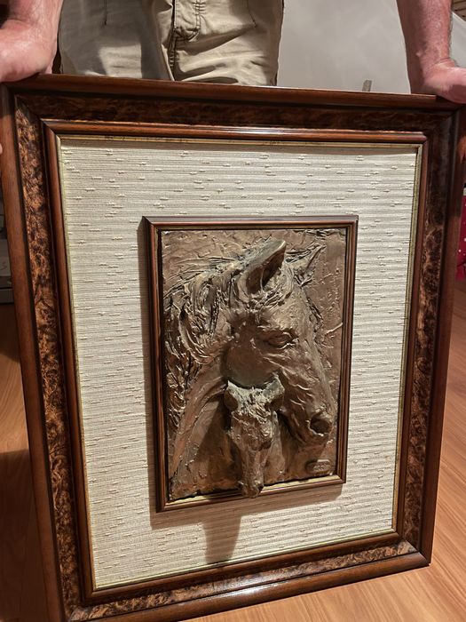 Quadro feito em prata