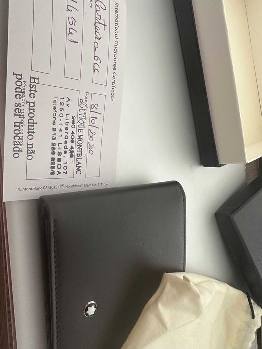 Carteira Montblanc Meisterstück Wallet 6cc (referência 14541)
