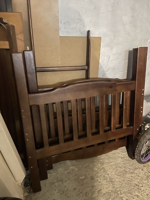 Двохʼяпусне дитяче ліжко з дерева+2 матраси