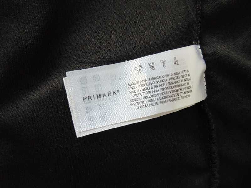 Primark czarna gładka halka na wąskich ramiączkach L/XL