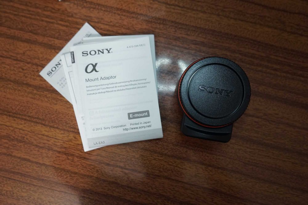 SONY LA-EA3 adaptador 35mm Full-Frame E-mount
