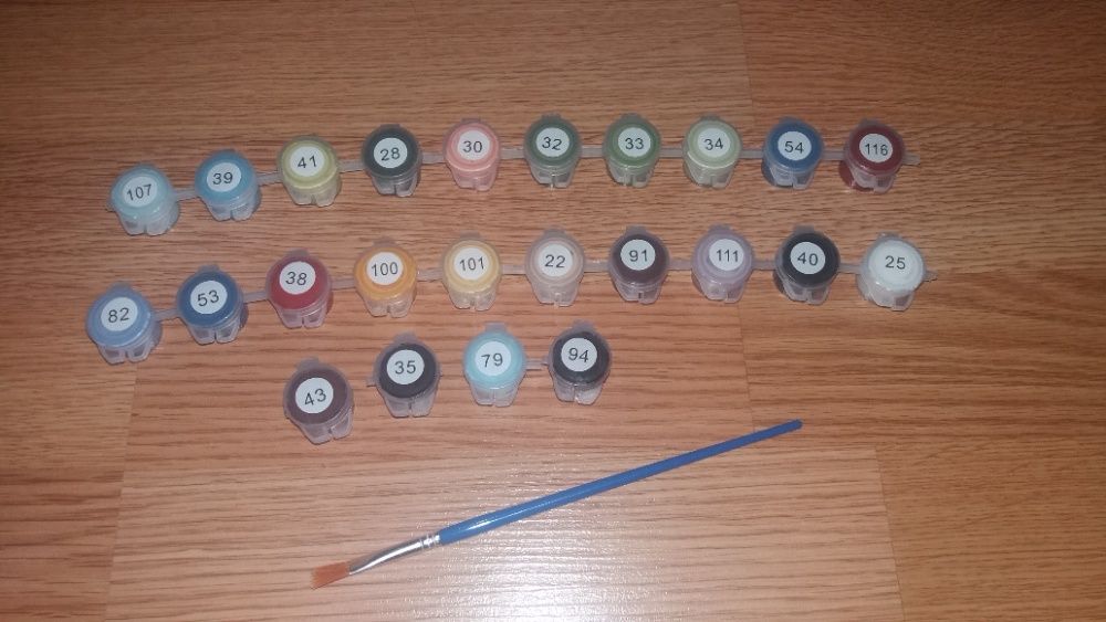 Акриловые краски + схема