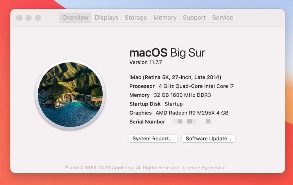 Apple iMac 27" Retina 5K, Late 2014, SSD 4TB, 32GB, Radeon R9 M295X