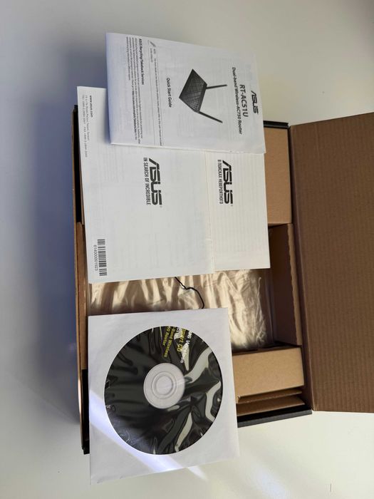 Router ASUS RT-AC51U AC750 Wi‑Fi 2,4/5 GHz – kompletny zestaw