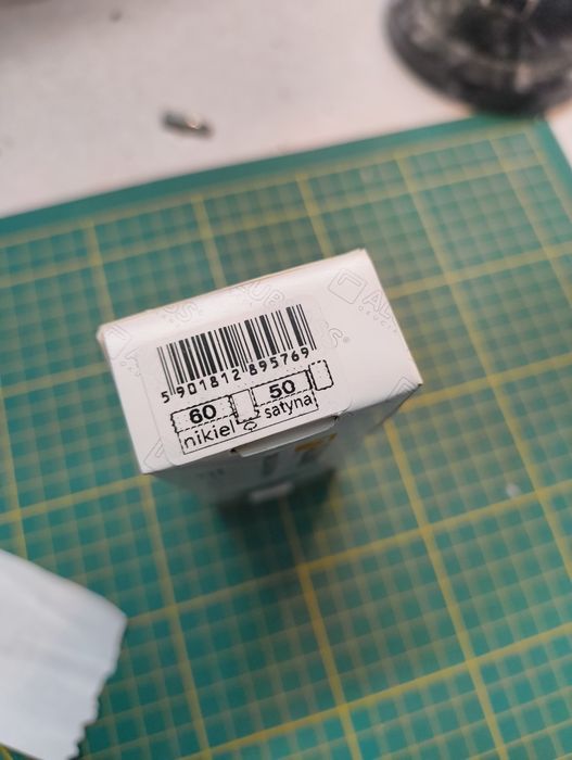 Wkładka bębenkowa z gałką 60/50 nikiel satyna