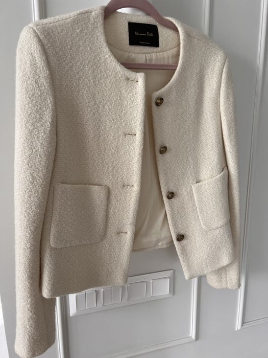 Жакет піджак твід massimo dutti